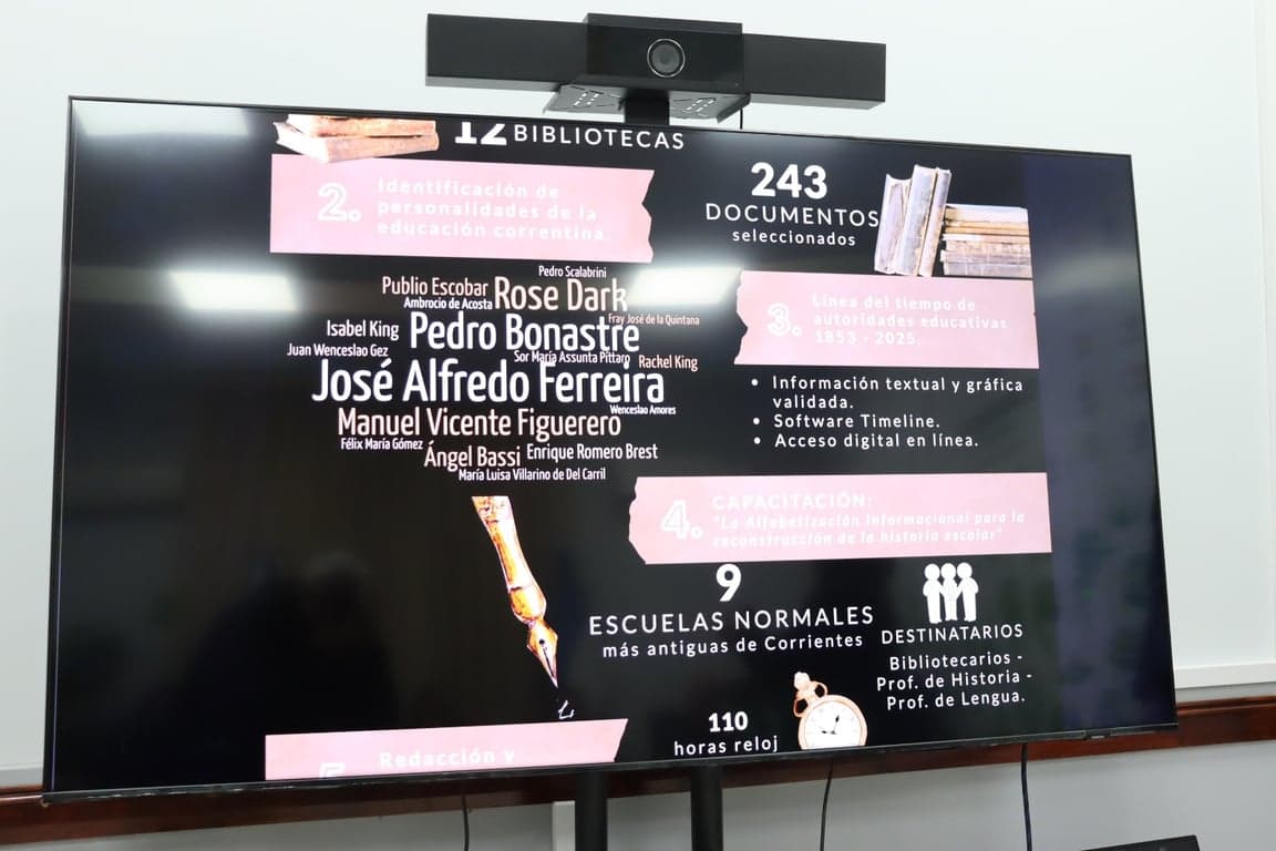 Memoria viva: la historia de la educación de Corrientes llega a la Feria del Libro