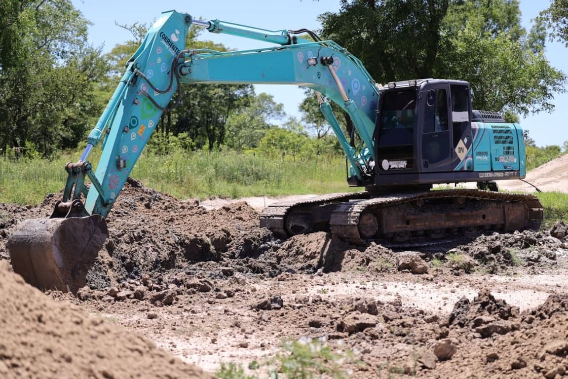 La Provincia avanza con obras pluviales en el acceso al Perichón, para beneficio de más de 8.000 vecinos de la zona